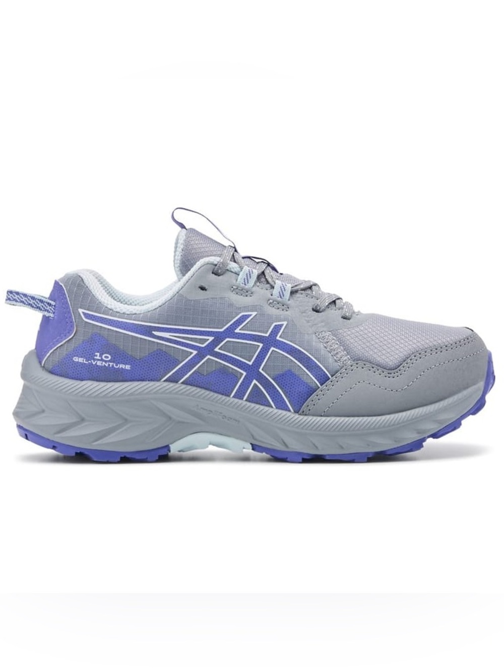 ASICS Gel-Venture 10 Athletic Shoes Gray & Purple US 8.5
